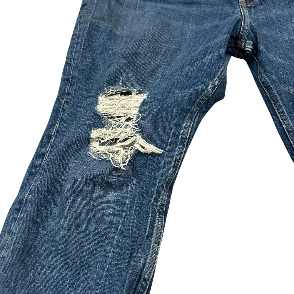 Abercrombie Fitch High Rise Mom Jean Women's 35/20s Blue Y2K 90s Denim‎